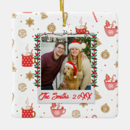 Kundenspezifisches Foto und Name Personalisiert Fr Keramikornament