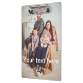 Kundenspezifisches Foto und/oder Text Klemmbrett (Links)