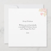 Kundenspezifisches Foto und Schneeflocken zu Weihn (Rückseite)