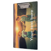 Kundenspezifisches Foto und Text Klemmbrett (Links)