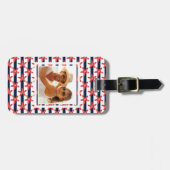 Kundenspezifisches Foto-US Flagge-Muster Gepäckanhänger (Vorderseite horizontal)