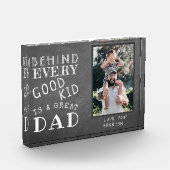 Kundenspezifisches Foto von großem Vater mit Kind (Links)