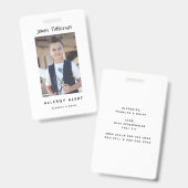 Kundenspezifisches Foto-warnendes Abzeichen des Ausweis (Vorder- & Rückseite)