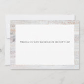 Kundenspezifisches Foto Weihnachts Weihnachtskarte Feiertagskarte (Rückseite)