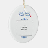 Kundenspezifisches Foto! Weltbester Keramikornament (Rechts)