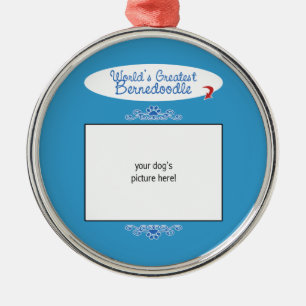 Kundenspezifisches Foto! Weltbestes Bernedoodle Ornament Aus Metall