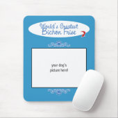 Kundenspezifisches Foto! Weltbestes Bichon Frise Mousepad (Mit Mouse)