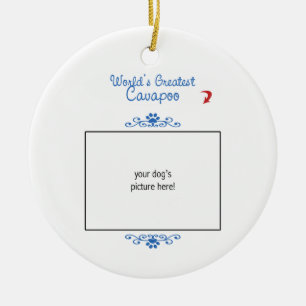 Kundenspezifisches Foto! Weltbestes Cavapoo Keramikornament