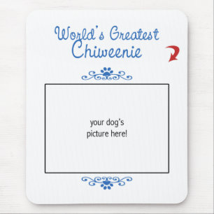 Kundenspezifisches Foto! Weltbestes Chiweenie Mousepad