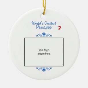 Kundenspezifisches Foto! Weltbestes Pomapoo Keramikornament