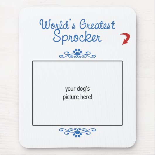 Kundenspezifisches Foto! Weltbestes Sprocker Mousepad (Vorne)