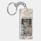 Kundenspezifisches Foto zum Abstrakten Kunstmuster Schlüsselanhänger (Vorderseite links)