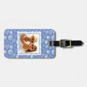 Kundenspezifisches FotoSassy Seashell-Muster Gepäckanhänger (Vorderseite horizontal)