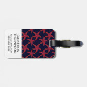 Kundenspezifisches Fotostarfish-Art-Muster Gepäckanhänger (Rückseite horizontal)