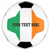 Kundenspezifisches Fußballgeschenk mit irischer Fl Fußball (Vorderseite)