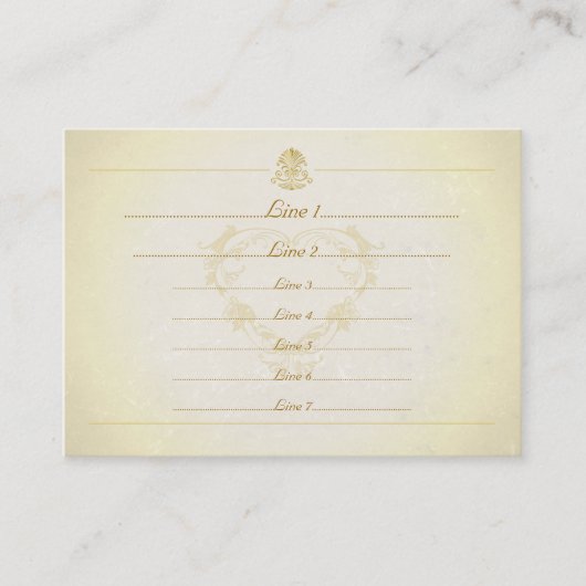 Kundenspezifisches Geschäfts-Karten-Vintages Visitenkarte (Vorderseite)