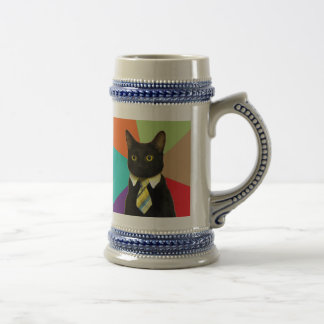 Kundenspezifisches Geschäfts-Katzen-Bier Stein Bierglas