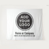 Kundenspezifisches Geschäftslogo und Wandteppich (Vorderseite (Horizontal))