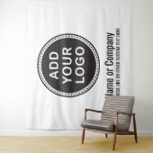 Kundenspezifisches Geschäftslogo und Wandteppich (Beispiel)