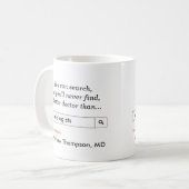 Kundenspezifisches Geschenk für Kardiologen Kaffeetasse (Vorderseite Links)