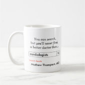 Kundenspezifisches Geschenk für Kardiologen Kaffeetasse (Links)