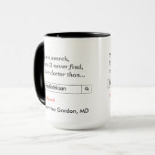 Kundenspezifisches Geschenk für Kinderarzt Tasse (Vorderseite Links)
