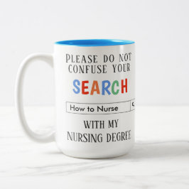 Kundenspezifisches Geschenk für Krankenschwestern Zweifarbige Tasse