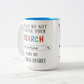 Kundenspezifisches Geschenk für Krankenschwestern Zweifarbige Tasse (Vorderseite Links)