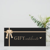 Kundenspezifisches Geschenkzertifikat (Stehend Vorderseite)