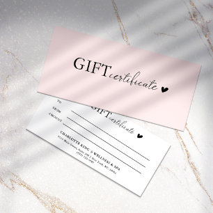 Kundenspezifisches Geschenkzertifikat