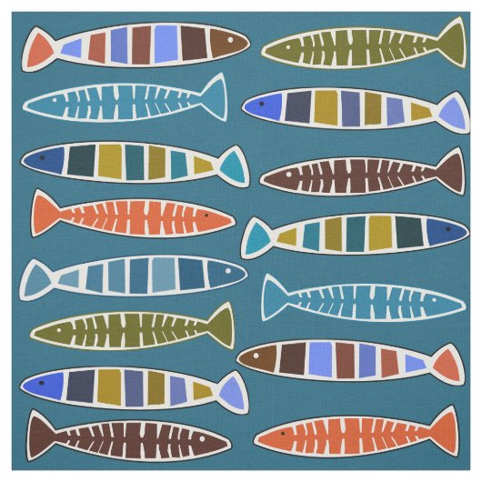 Kundenspezifisches Gewebe des Fisch-Musters Farb Stoff (Muster)