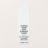 Kundenspezifisches GLATTES Zelt faltete Visitenkarten (Außenseite Aufgefaltet)