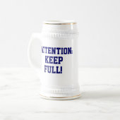 Kundenspezifisches glückliches 21. bierglas (Vorderseite Links)