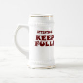 Kundenspezifisches glückliches 21. bierglas (Links)