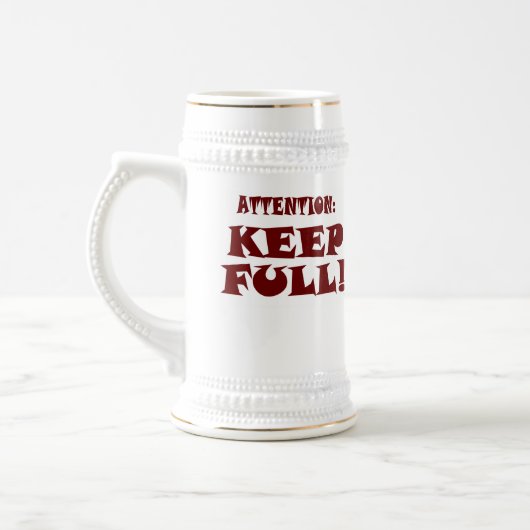 Kundenspezifisches glückliches 21. bierglas (Links)