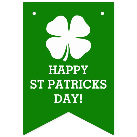 Kundenspezifisches glückliches Party St. Patricks Wimpelkette (Erste Fahne)