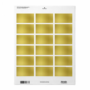 Kundenspezifisches Goldmetallischer Adressaufkleber