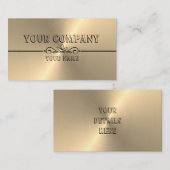Kundenspezifisches Goldmetallisches Ende Visitenkarte (Vorne/Hinten)