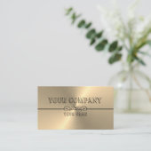 Kundenspezifisches Goldmetallisches Ende Visitenkarte (Stehend Vorderseite)