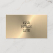 Kundenspezifisches Goldmetallisches Ende Visitenkarte (Rückseite)