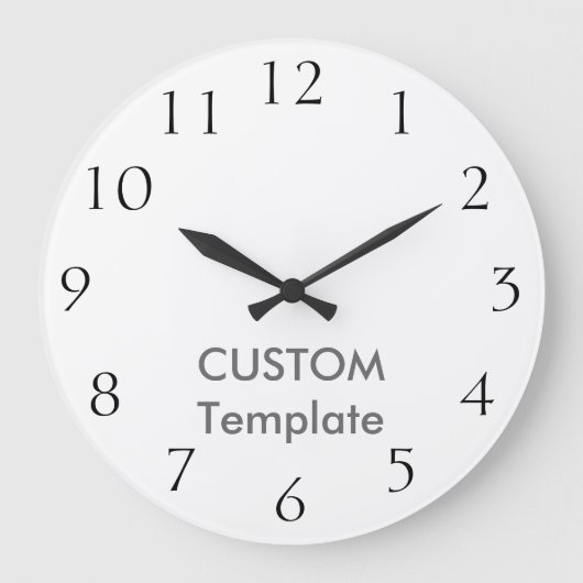Kundenspezifisches großes 10,75" RUNDE Wanduhr (Vorderseite)