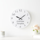 Kundenspezifisches großes 10,75" RUNDE Wanduhr (Zuhause)
