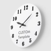 Kundenspezifisches großes 10,75" RUNDER Wand-Uhr Große Wanduhr (Winkel)