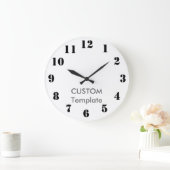 Kundenspezifisches großes 10,75" RUNDER Wand-Uhr Große Wanduhr (Zuhause)