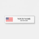 Kundenspezifisches hängendes Namensschild des (Vorderseite )