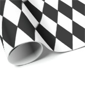 Kundenspezifisches Harlekin-schwarzer Geschenkpapier (Rolleneckpunkt)