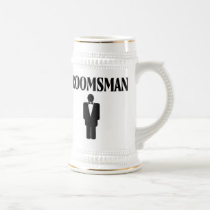 Kundenspezifisches Hochzeits-Trauzeuge-Bier Stein Bierglas