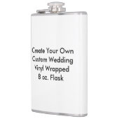 Kundenspezifisches Hochzeits-Vinyl eingewickelte Flachmann (Links)