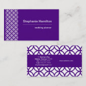 Kundenspezifisches Indigo und weiße Visitenkarte (Vorne/Hinten)