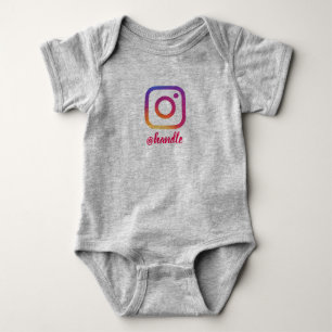 Kundenspezifisches Instagram Baby onsie Strampler